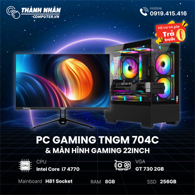 PC Gaming TNGM 504C/704C  Intel Core i5 4570 / i7 4770 - Ram 8GB - SSD 256GB - Vga GT 730 2Gb Like New